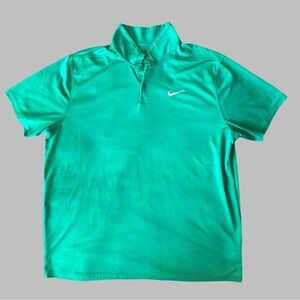 NIKE Men’s Dri-Fit Mint Green Polo Shirt